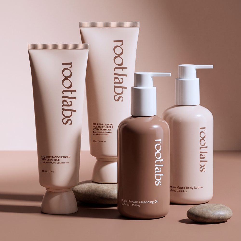 Buy Cleanser, Ceramide Moisturizer & Body Care Essentials - Root Labs