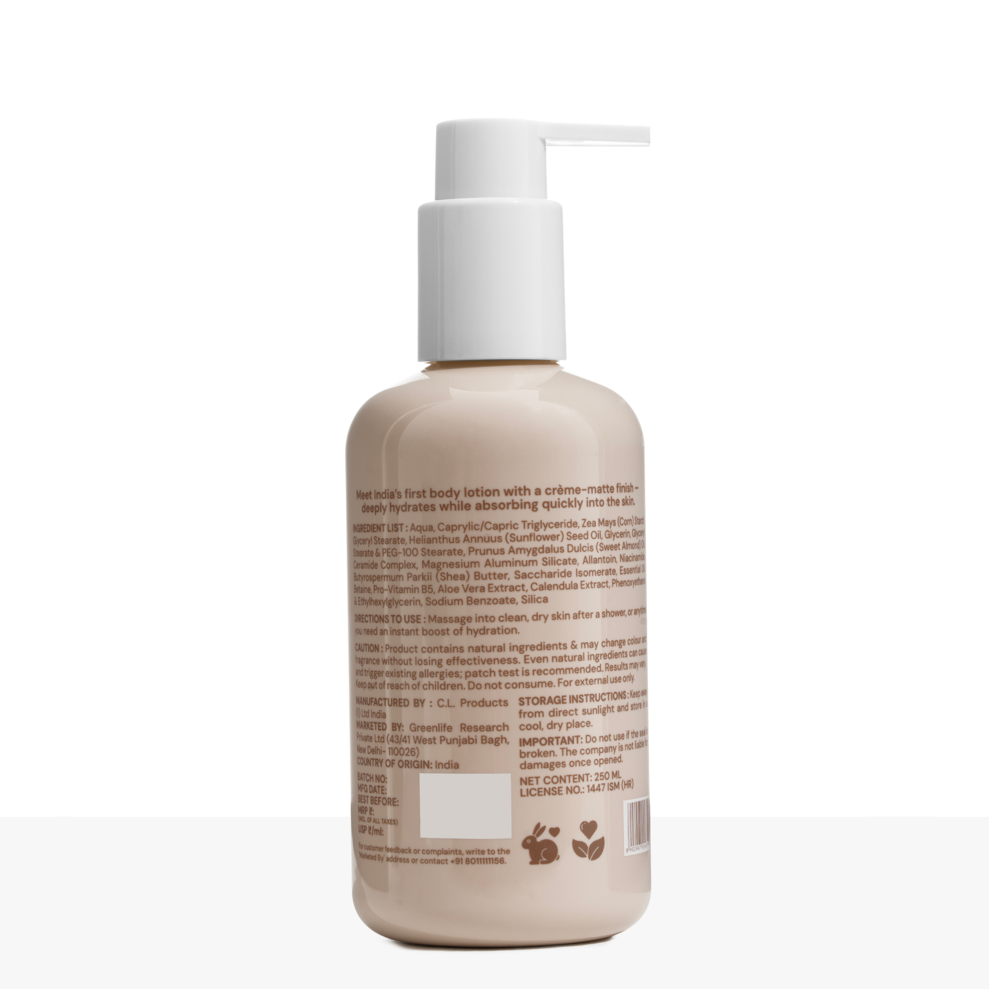 Whipped CremeMatte Body Lotion - Lightweight & Quick-Dry